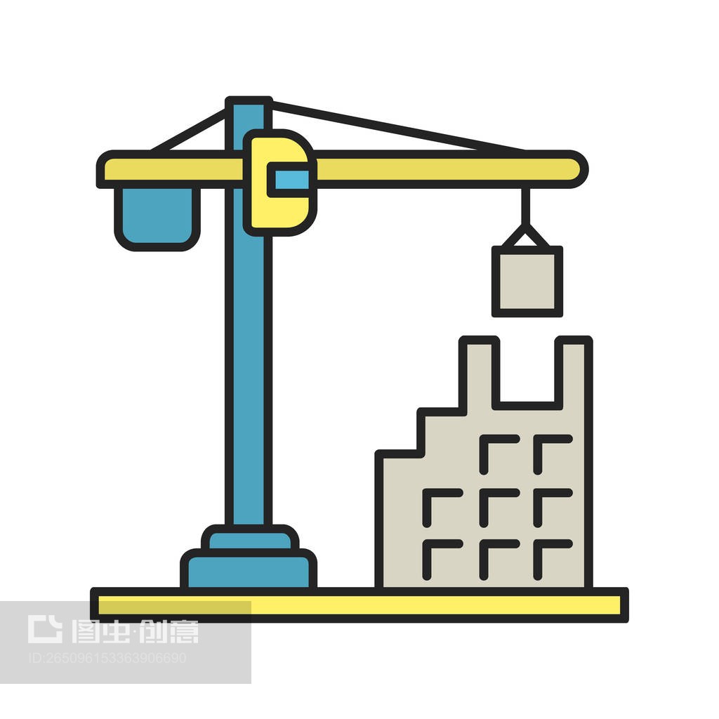 塔吊圖標(biāo)Tower crane icon